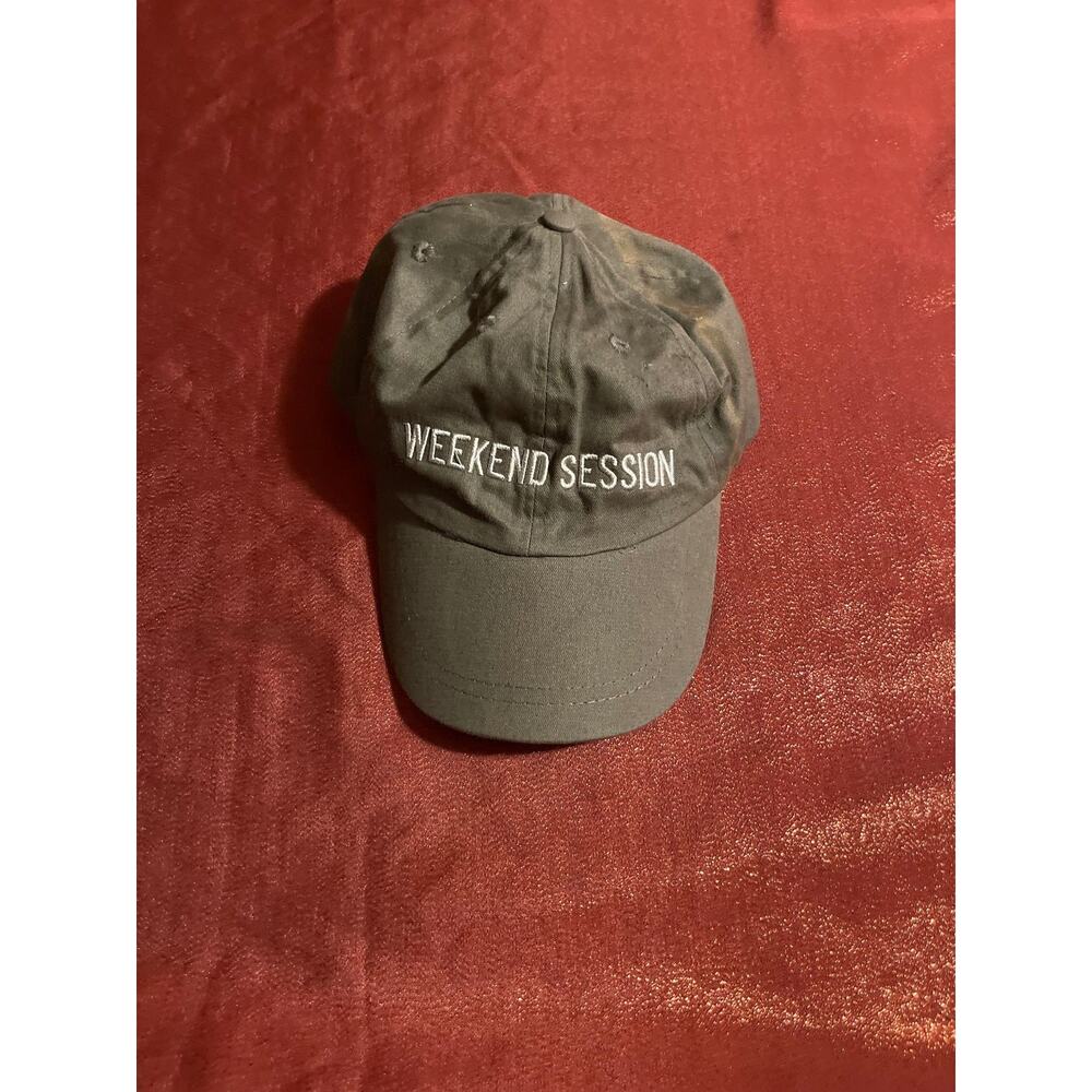 Zara Baseball Cap Mens M Olive Weekend Session Embroidered Adjustable Hat Cotton